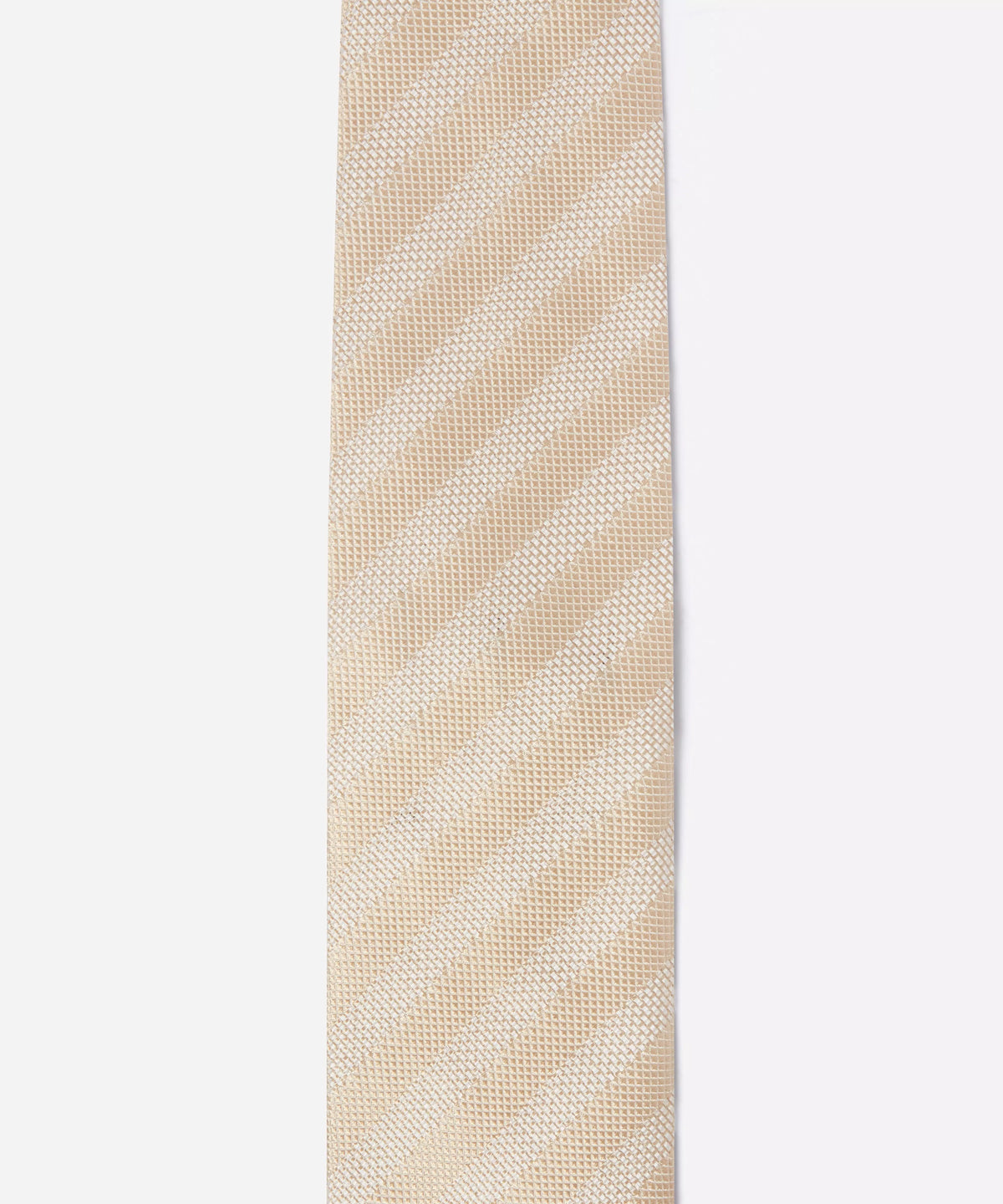 Gold Yellow Tonal Striped Silk Tie