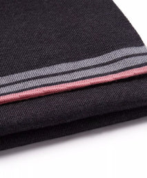 Grey Knitted Merino Wool Hat & Scarf Set
