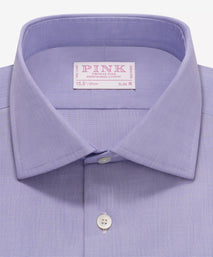 Blue Slim Fit End on End Formal Shirt
