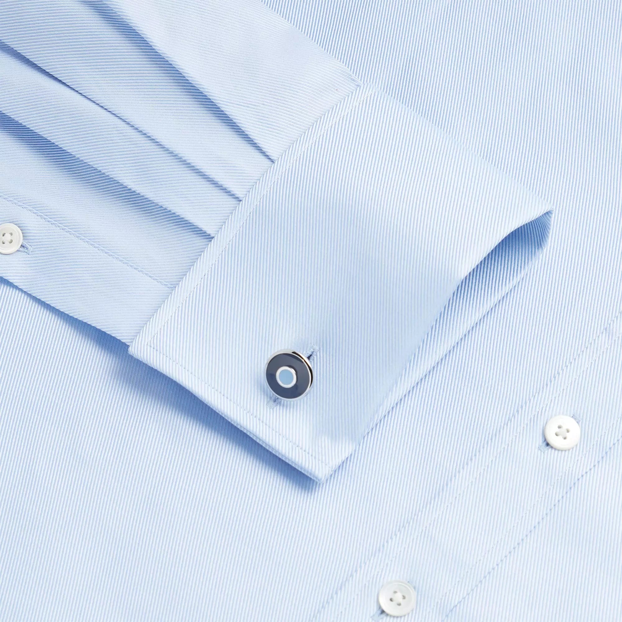 Pale Blue Classic Fit Double Cuff Royal Twill Formal Shirt