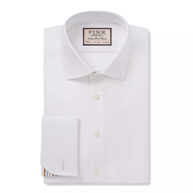 jermyn street dress shirts Hawes & Curtis Mens Jermyn Street London Dress Shirt 16.5/36 Warwick French Cuff