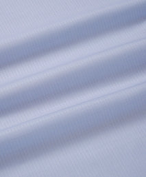 Pale Blue & White Tailored Fit Double Cuff Tonal Jaquard Square Formal Shirt