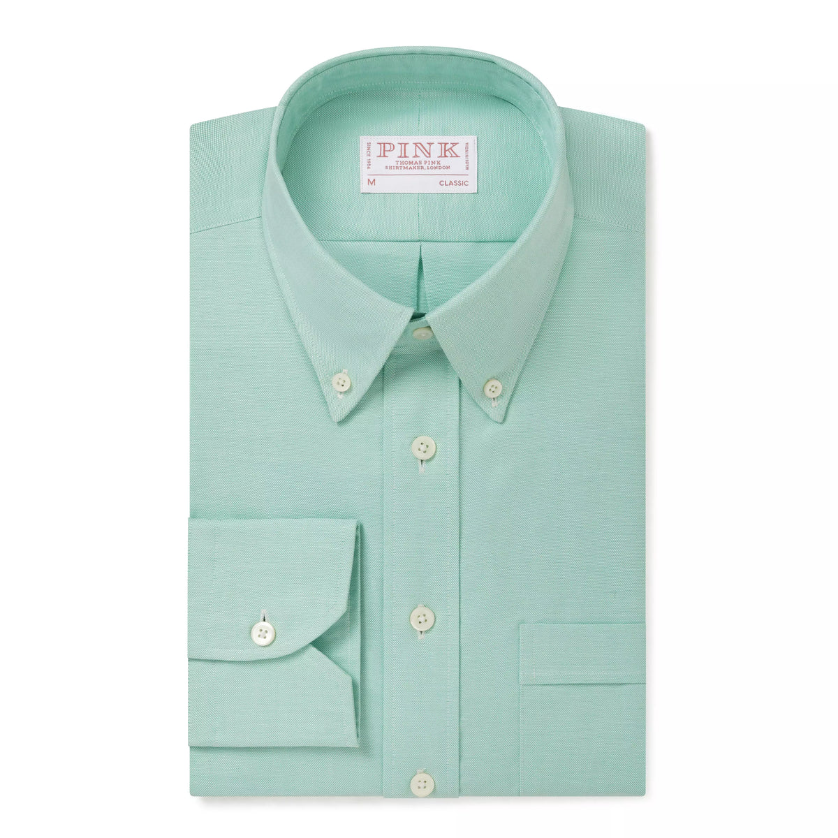 Spearmint Green Classic Fit Button Down Smart Casual American Oxford Shirt